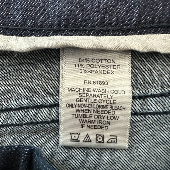 G.I.L.I Got It Love It Wide Leg Side Zipper Women's size 2 Darl Blue Denim Jeans - Picture 4 of 5